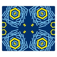 Abstract Pattern Geometric Backgrounds   Double Sided Flano Blanket (small)  by Eskimos