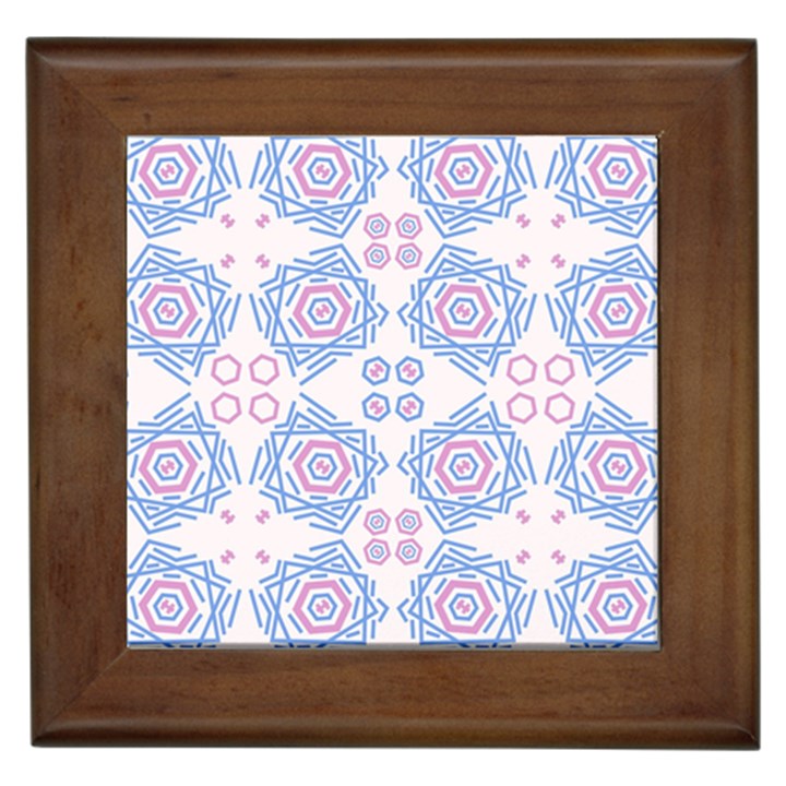 Abstract pattern geometric backgrounds   Framed Tile