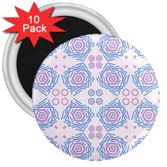 Abstract Pattern Geometric Backgrounds   3  Magnets (10 Pack)  by Eskimos