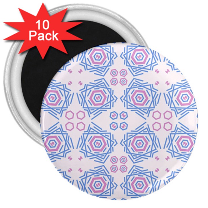 Abstract pattern geometric backgrounds   3  Magnets (10 pack) 