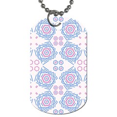 Abstract Pattern Geometric Backgrounds   Dog Tag (one Side) by Eskimos