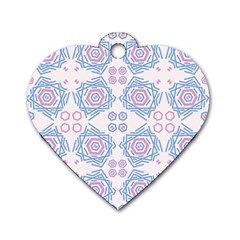 Abstract Pattern Geometric Backgrounds   Dog Tag Heart (one Side) by Eskimos