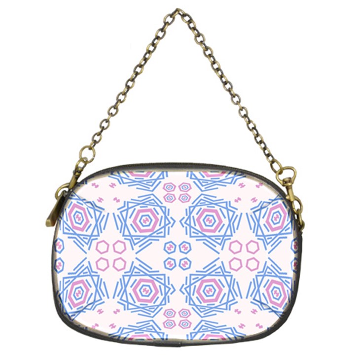 Abstract pattern geometric backgrounds   Chain Purse (Two Sides)