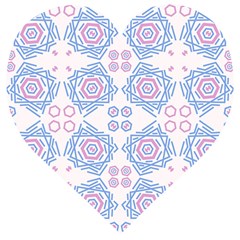 Abstract Pattern Geometric Backgrounds   Wooden Puzzle Heart by Eskimos