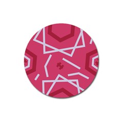 Abstract Pattern Geometric Backgrounds   Magnet 3  (round) by Eskimos