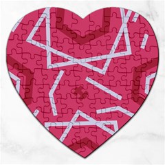 Abstract Pattern Geometric Backgrounds   Jigsaw Puzzle (heart) by Eskimos