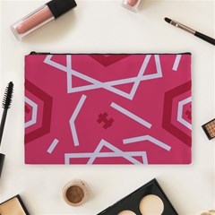 Abstract Pattern Geometric Backgrounds   Cosmetic Bag (large) by Eskimos