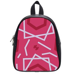 Abstract pattern geometric backgrounds   School Bag (Small)