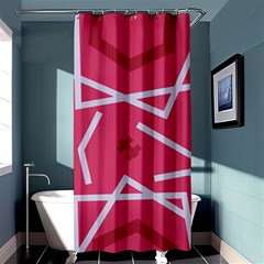 Abstract Pattern Geometric Backgrounds   Shower Curtain 36  X 72  (stall)  by Eskimos