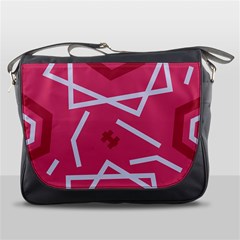 Abstract Pattern Geometric Backgrounds   Messenger Bag by Eskimos