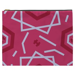 Abstract Pattern Geometric Backgrounds   Cosmetic Bag (xxxl) by Eskimos