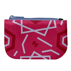 Abstract Pattern Geometric Backgrounds   Large Coin Purse by Eskimos