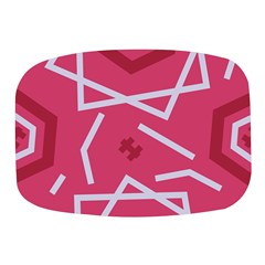 Abstract Pattern Geometric Backgrounds   Mini Square Pill Box by Eskimos