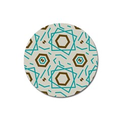 Abstract pattern geometric backgrounds   Magnet 3  (Round)