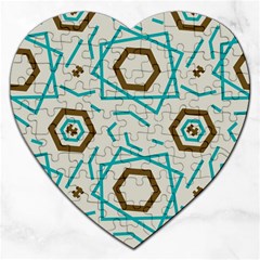 Abstract Pattern Geometric Backgrounds   Jigsaw Puzzle (heart) by Eskimos