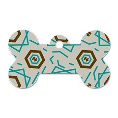 Abstract pattern geometric backgrounds   Dog Tag Bone (One Side)