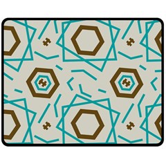 Abstract pattern geometric backgrounds   Fleece Blanket (Medium) 