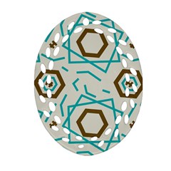 Abstract pattern geometric backgrounds   Oval Filigree Ornament (Two Sides)