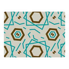 Abstract pattern geometric backgrounds   Double Sided Flano Blanket (Mini) 