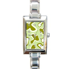 Abstract Pattern Geometric Backgrounds   Rectangle Italian Charm Watch by Eskimos