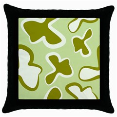 Abstract Pattern Geometric Backgrounds   Throw Pillow Case (black) by Eskimos