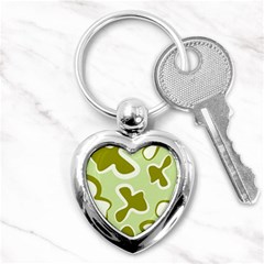 Abstract Pattern Geometric Backgrounds   Key Chain (heart) by Eskimos