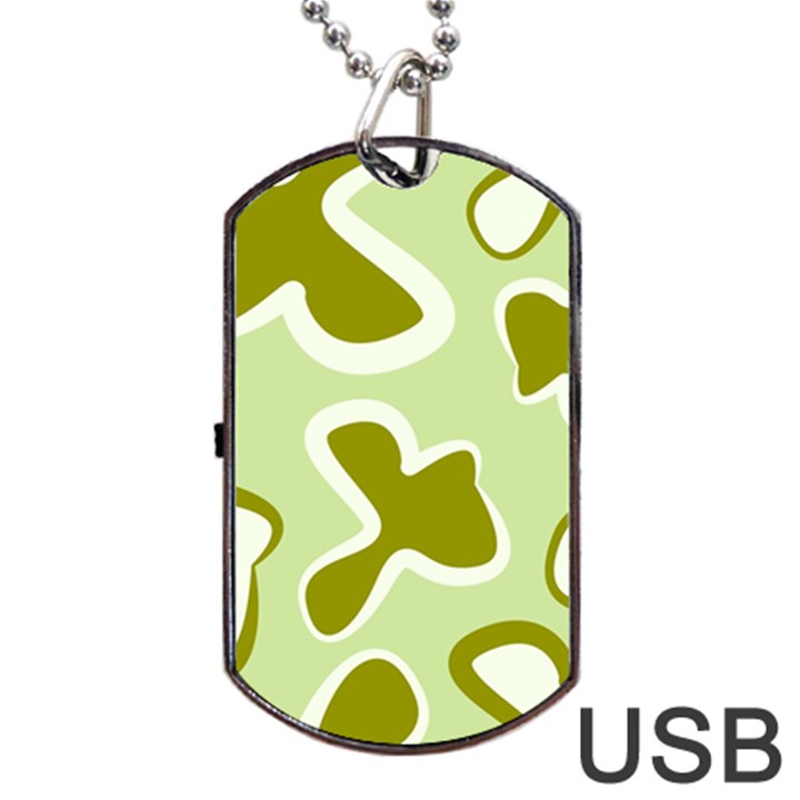 Abstract pattern geometric backgrounds   Dog Tag USB Flash (Two Sides)