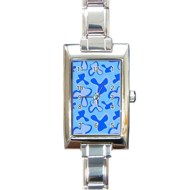 Abstract pattern geometric backgrounds   Rectangle Italian Charm Watch