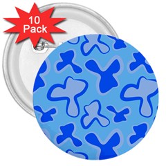 Abstract Pattern Geometric Backgrounds   3  Buttons (10 Pack)  by Eskimos