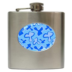 Abstract Pattern Geometric Backgrounds   Hip Flask (6 Oz) by Eskimos