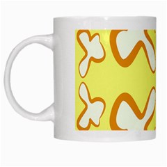 Abstract Pattern Geometric Backgrounds   White Mugs by Eskimos