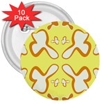 Abstract pattern geometric backgrounds   3  Buttons (10 pack)  Front