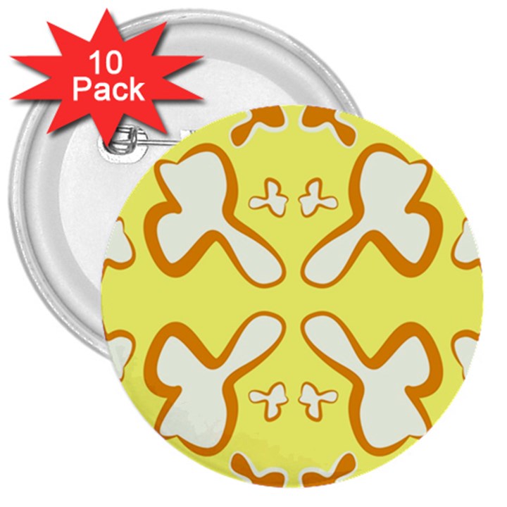 Abstract pattern geometric backgrounds   3  Buttons (10 pack) 