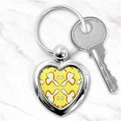 Abstract Pattern Geometric Backgrounds   Key Chain (heart) by Eskimos