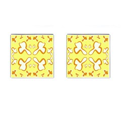 Abstract Pattern Geometric Backgrounds   Cufflinks (square) by Eskimos