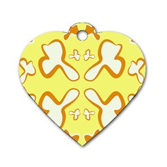 Abstract Pattern Geometric Backgrounds   Dog Tag Heart (one Side) by Eskimos