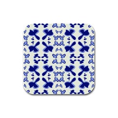 Abstract Pattern Geometric Backgrounds   Rubber Square Coaster (4 Pack) by Eskimos