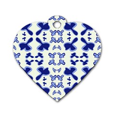 Abstract Pattern Geometric Backgrounds   Dog Tag Heart (two Sides) by Eskimos