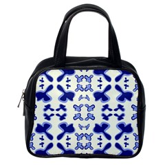 Abstract Pattern Geometric Backgrounds   Classic Handbag (one Side) by Eskimos