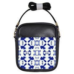 Abstract Pattern Geometric Backgrounds   Girls Sling Bag by Eskimos