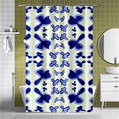 Abstract Pattern Geometric Backgrounds   Shower Curtain 48  X 72  (small)  by Eskimos