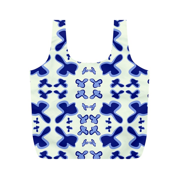 Abstract pattern geometric backgrounds   Full Print Recycle Bag (M)