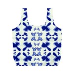 Abstract pattern geometric backgrounds   Full Print Recycle Bag (M) Back