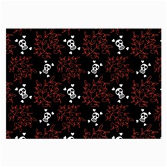 Red Skulls Large Glasses Cloth by Sparkle