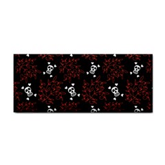 Red Skulls Hand Towel by Sparkle