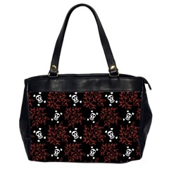 Red Skulls Oversize Office Handbag (2 Sides) by Sparkle