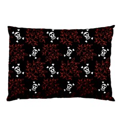 Red Skulls Pillow Case (two Sides) by Sparkle