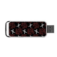 Red Skulls Portable Usb Flash (two Sides) by Sparkle