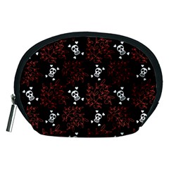 Red Skulls Accessory Pouch (medium) by Sparkle