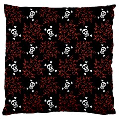 Red Skulls Standard Flano Cushion Case (one Side) by Sparkle